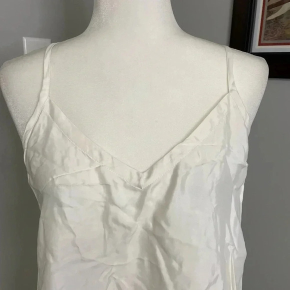 Athleta NWT Women's Calm Cool Slip Dress Ivory Off White Size Medium Retail $119 - Picture 2 of 7